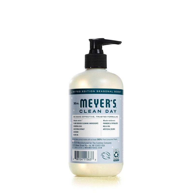 MRS. MEYER'S CLEAN DAY Hand Soap, Made with Essential Oils, Snowdrop, 12.5 fl. oz - Image 3